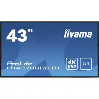 Business TV Iiyama ProLite Seria LH4370UHB-B1, 43inch, 3840x2160pixeli, Black