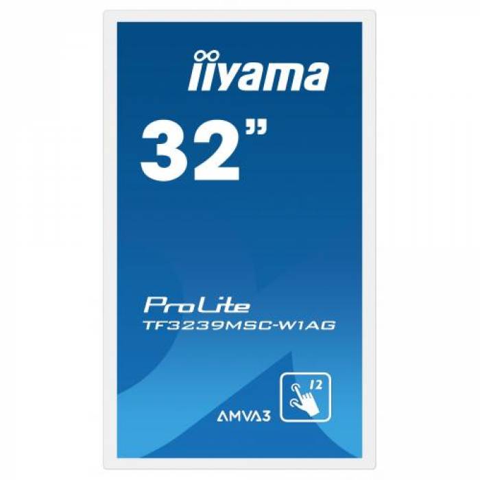 Business TV Iiyama Seria ProLite TF3239MSC-W1AG, 31.5inch, 1920x1080pixeli, White