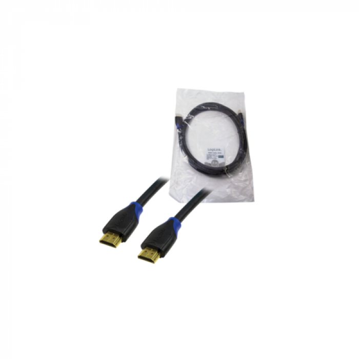 Cable Logilink, HDMI A male - HDMI A male, 3m, Black