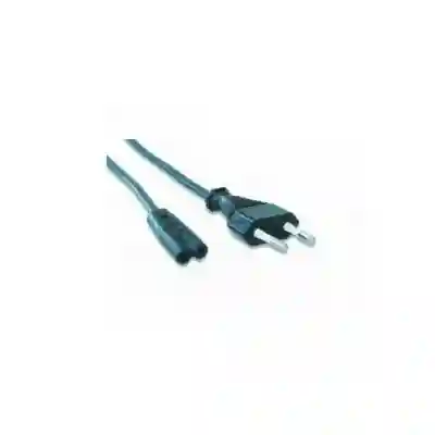 Cablu Alimentare Casetofon, cu o priza si 2 pini, 1.8m, PC-184-VDE