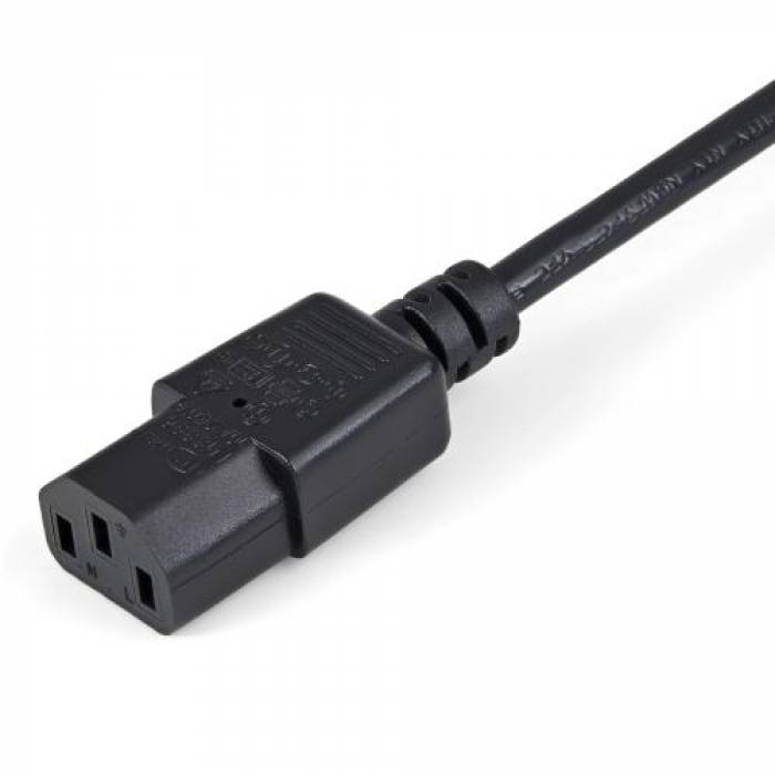 Cablu alimentator Startech PXT1001M, C14 - C13, 1m, Black