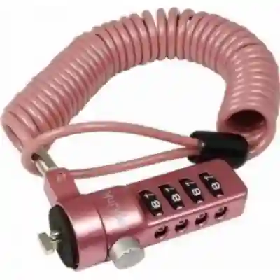 Cablu antifurt Logilink NBS007, 1.8m, Pink