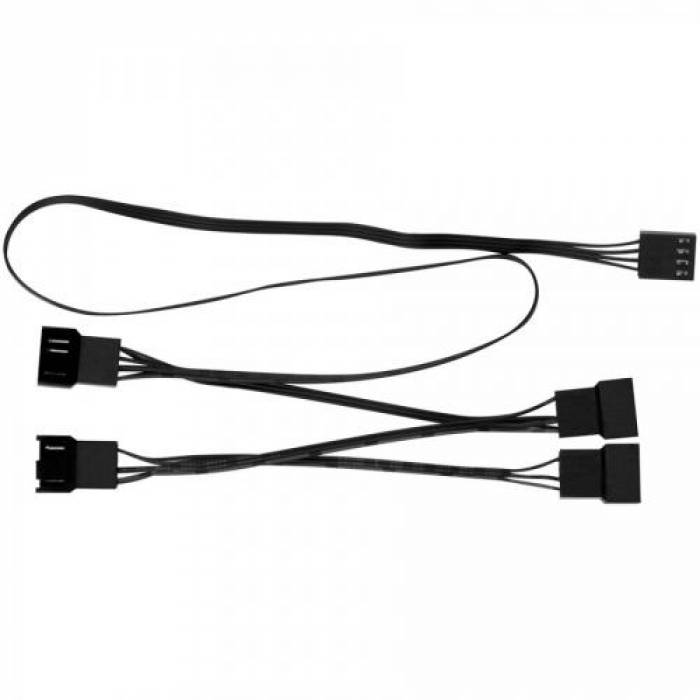 Cablu Arctic PST Cable Rev.2, 1x 4-pin - 4x 4-pin, 0.7m, Black