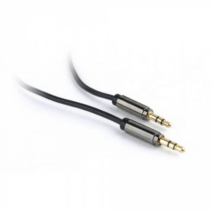 Cablu audio Gembird, 2x 3.5 mm jack T/T, 1.8m, Black