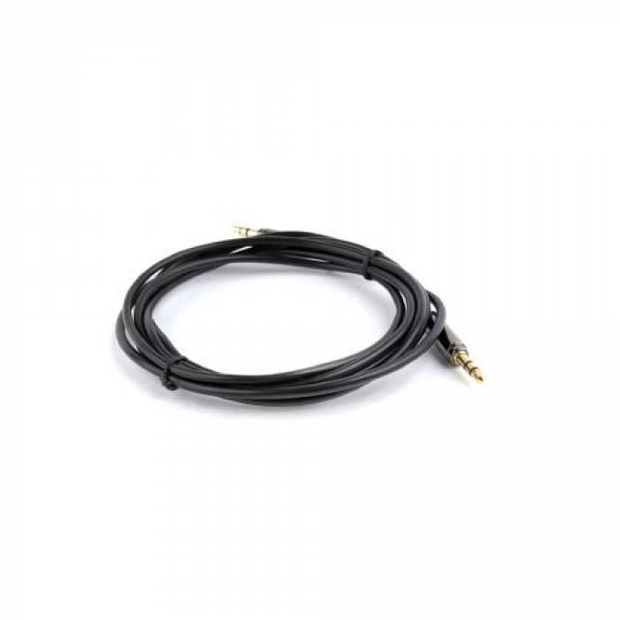 Cablu audio Gembird, 2x 3.5 mm jack T/T, 1.8m, Black