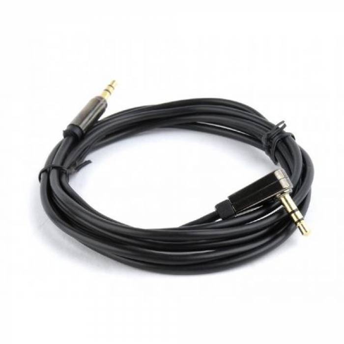Cablu audio Gembird, 2x 3.5 mm jack T/T, 1.8m, Gold