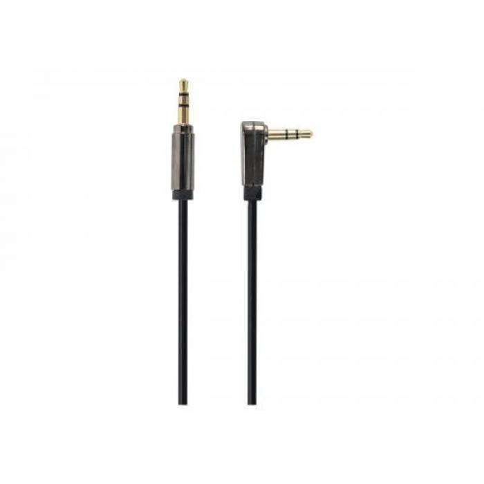 Cablu audio Gembird CCAPB-444L-1M, 3.5mm male Jack - 3.5mm male Jack, 1m, Black
