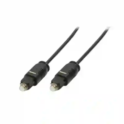 Cablu audio LogiLink S/PDIF Optic Male - S/PDIF Optic Male, 1.5m, Negru