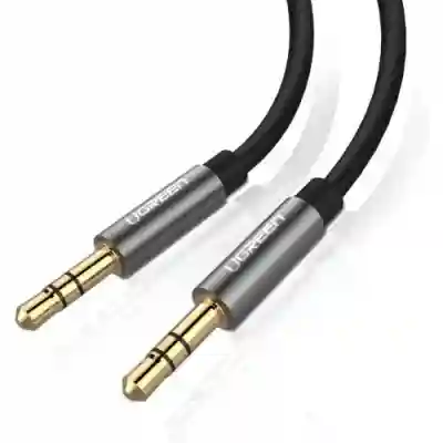 Cablu audio Ugreen AV119, 3.5mm jack male - 3.5mm jack male, 1m, Black