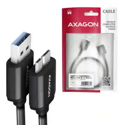 Cablu Axagon BUMM3-AM10AB, USB - microUSB-B, 1m, Black