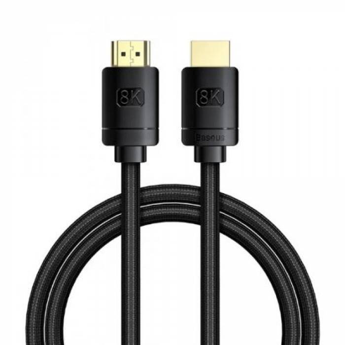 Cablu Baseus High Definition, HDMI male - Hdmi male, 3m, Black