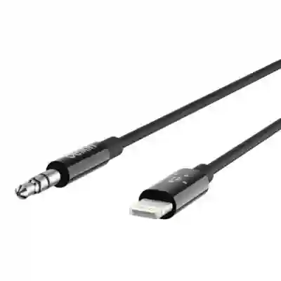 Cablu Belkin AV10172BT03-BLK, 3.5 mm jack - Lightning, 0.9m, Black