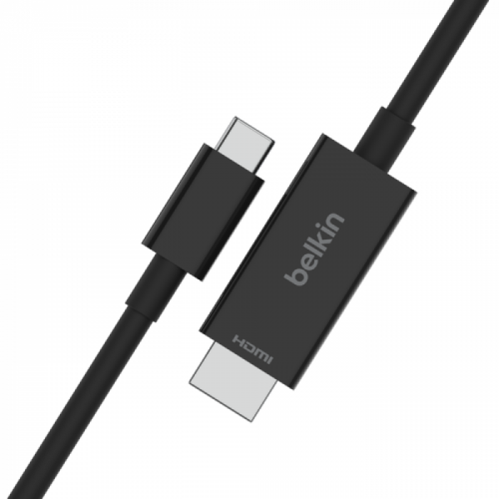 Cablu Belkin AVC012BT2MBK, USB-C - HDMI, 2m, Black