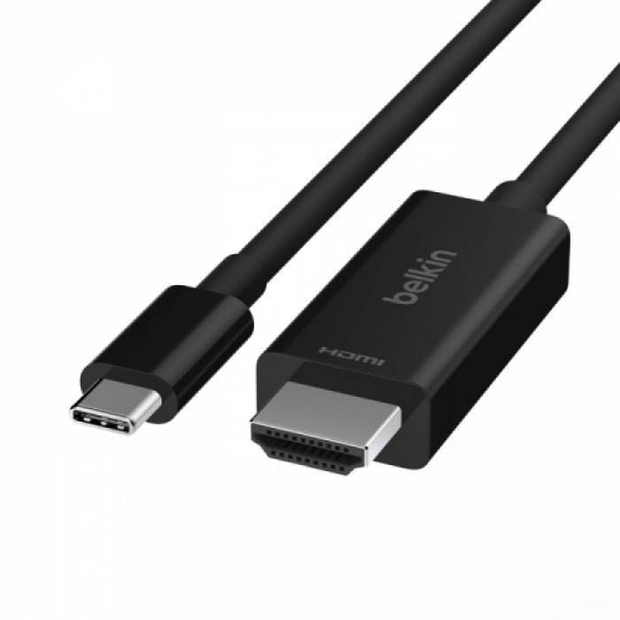 Cablu Belkin AVC012BT2MBK, USB-C - HDMI, 2m, Black
