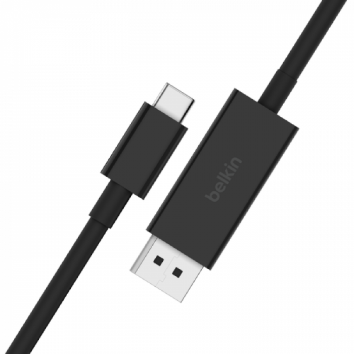 Cablu Belkin AVC014BT2MBK, USB-C - DisplayPort, 2m, Black