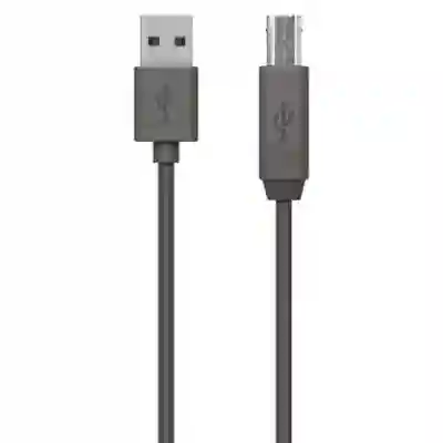 Cablu Belkin Extension, USB 2.0 Tip A Male - USB 2.0 Tip B Male, 1.8m, Black 