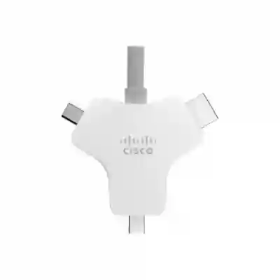 Cablu Cisco CAB-HDMI-MUL4K-2M=, HDMI -  USB-C + Mini DisplayPort, 2.5m, Gray