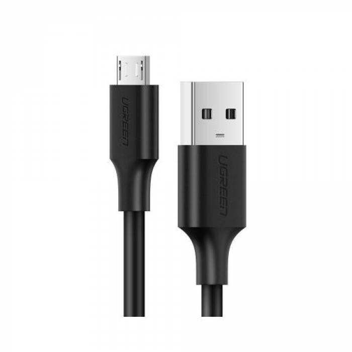 Cablu de alimentare Ugreen US289, USB - microUSB, 2m, Black