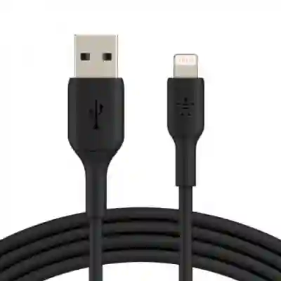 Cablu de data Belkin Boost Charge, USB - Lightning, 1m, Black