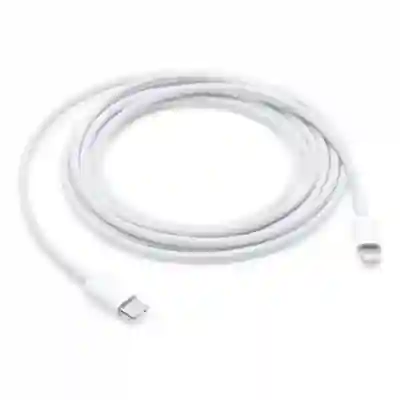 Cablu de date Apple MM093ZM/A, Lightning - USB-C, 1m, White