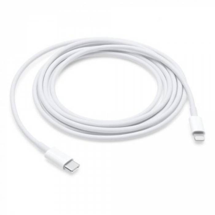 Cablu de date Apple MM093ZM/A, Lightning - USB-C, 1m, White