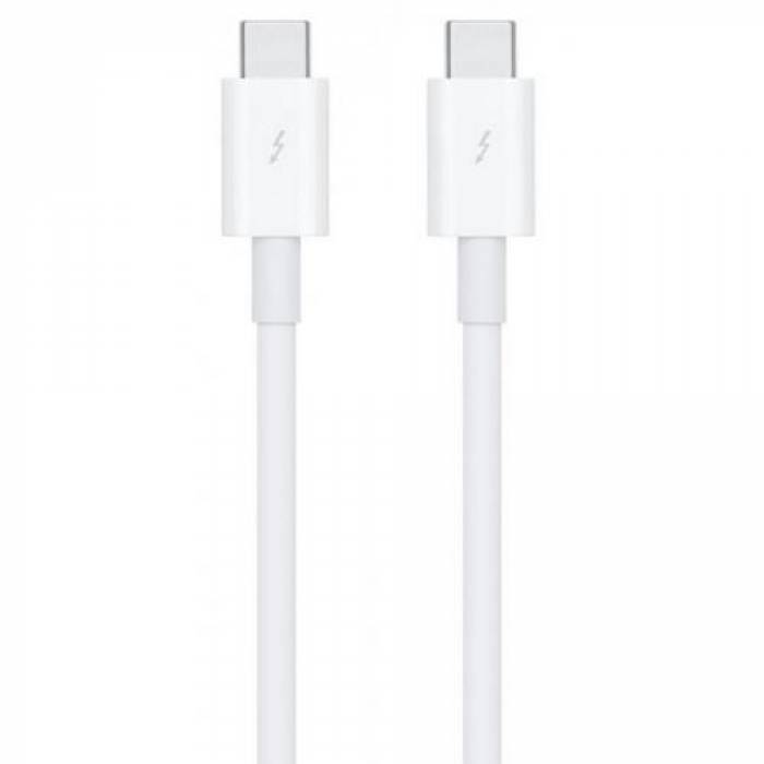Cablu de date Apple MQ4H2ZM/A, USB-C - USB C, 0.8m, White