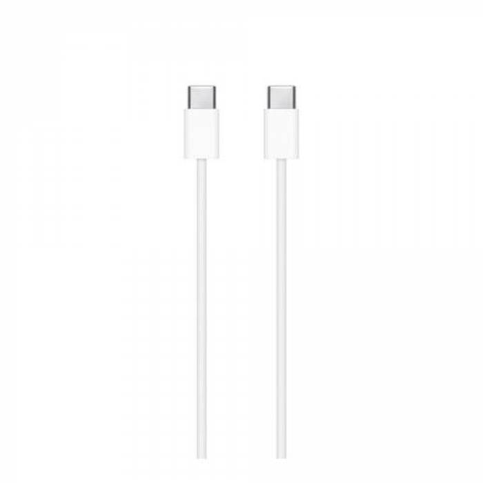 Cablu de date Apple MUF72ZM/A, USB-C - USB C, 1m, White