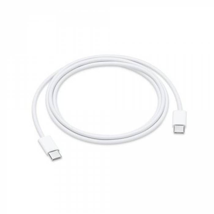 Cablu de date Apple MUF72ZM/A, USB-C - USB C, 1m, White