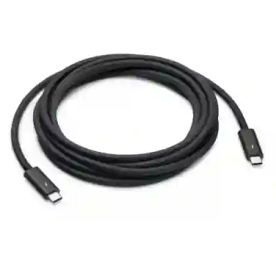 Cablu de date Apple MWP02ZM/A, USB-C - USB-C, 3m, Black