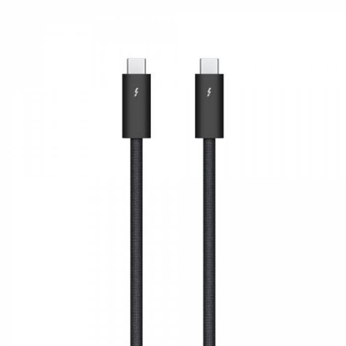 Cablu de date Apple MWP02ZM/A, USB-C - USB-C, 3m, Black