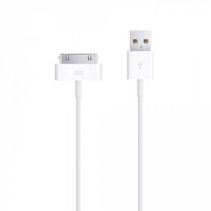 Cablu de date Apple, USB - 30pin, 1m, White