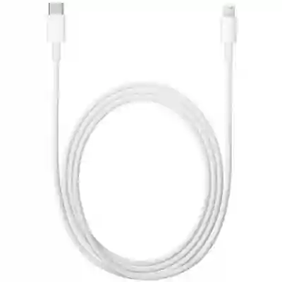 Cablu de date Apple, USB-C - Lightning, 2m, White