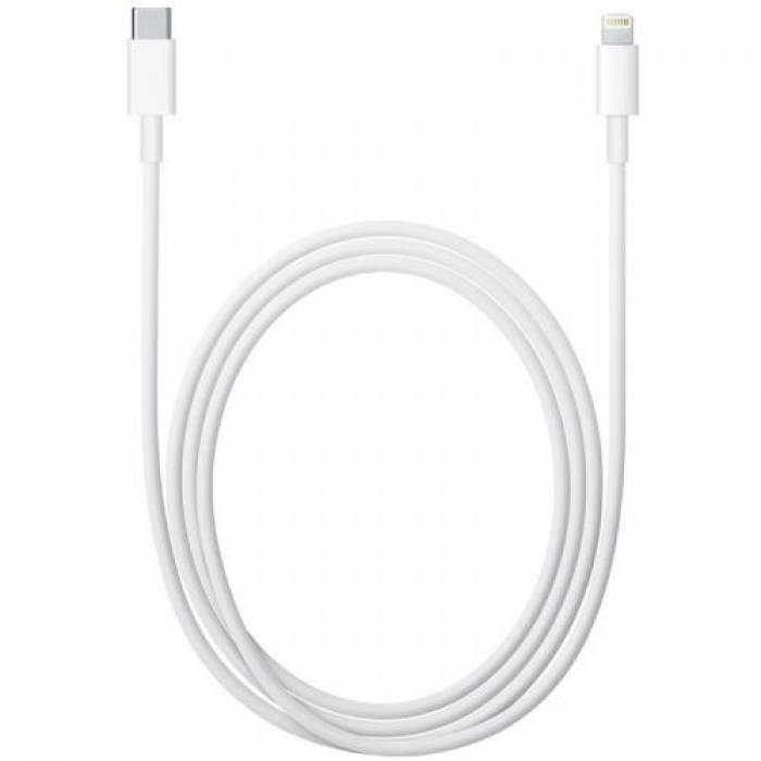 Cablu de date Apple, USB-C - Lightning, 2m, White
