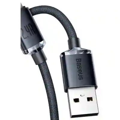 Cablu de date Baseus CAJY000101, USB - Lightning, 2m, Black