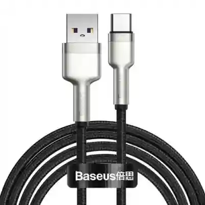 Cablu de date Baseus CAKF000201, USB - USB-C, 2m, Black