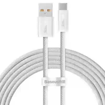 Cablu de date Baseus CALD000702, USB - USB-C, 2m, White