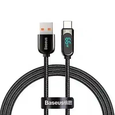 Cablu de date Baseus CASX020001, USB - USB-C, 1m, Black