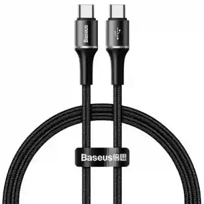 Cablu de date Baseus CATGH-J01, USB-C - USB-C, 1m, Black