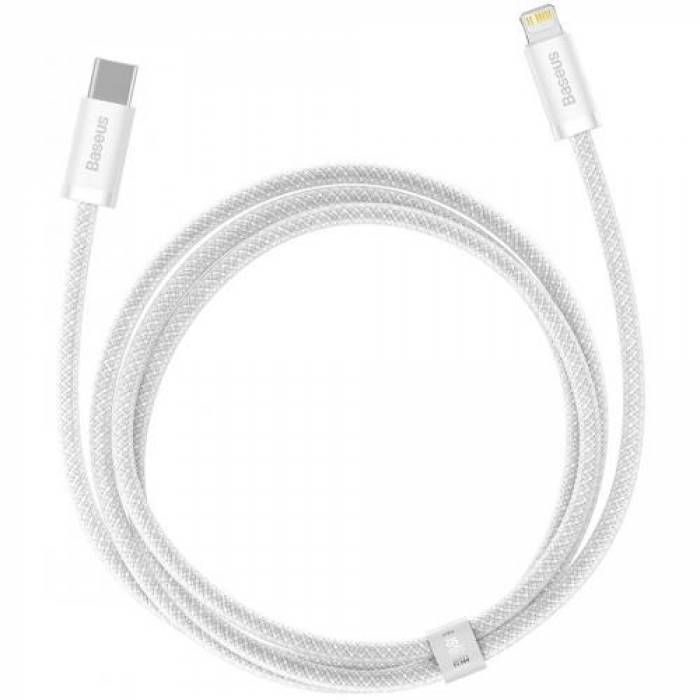 Cablu de date Baseus Dynamic CALD000002 USB-C - Lightning, 1m, White