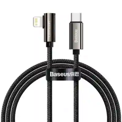 Cablu de date Baseus Legend Elbow CATLCS-01 USB-C - Lightning, 1m, Black