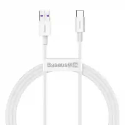 Cablu de date Baseus Superior CATYS-02 USB - USB-C, 1m, White