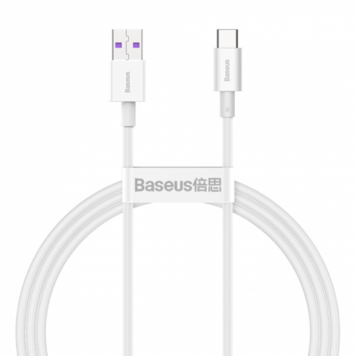 Cablu de date Baseus Superior CATYS-02 USB - USB-C, 1m, White