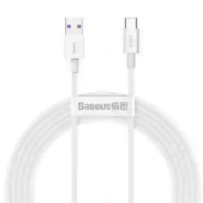 Cablu de date Baseus Superior CATYS-A02 USB - USB-C, 2m, White