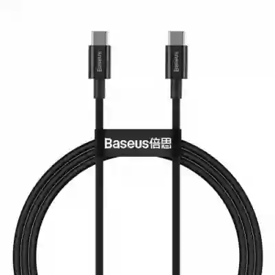 Cablu de date Baseus Superior, Fast Charging, CALYS-A01, USB-C - USB-C, 1m, Black