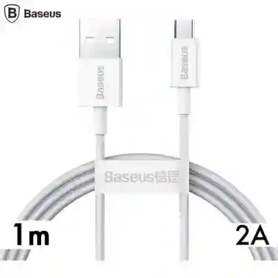 Cablu de date Baseus Superior, Fast Charging, CAMYS-02, USB - Micro-USB, 1m, White