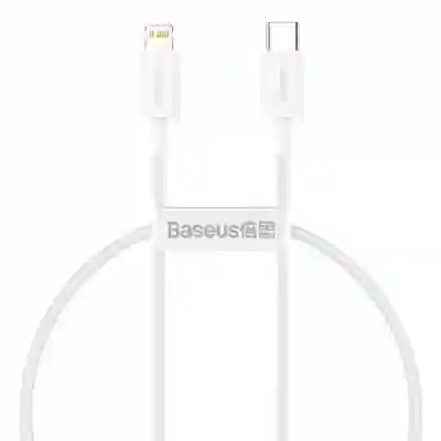 Cablu de date Baseus Superior, Fast Charging, CATLYS-C02, USB-C - Lightning, 2m, White