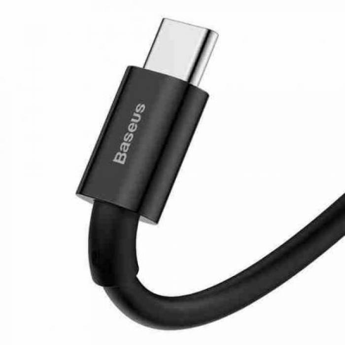 Cablu de date Baseus Superior, Fast Charging, CATYS-A01, USB - USB-C, 2m, Black