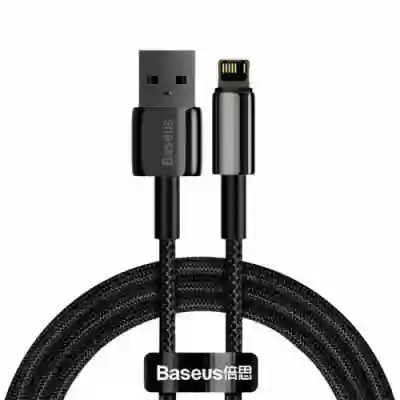 Cablu de date Baseus Tungsten CALWJ-A01 USB - Lightning, 2m, Black