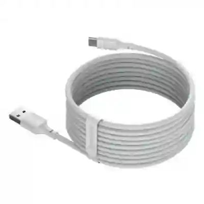 Cablu de date Baseus TZCATZJ-02, USB - USB-C, 1.5m, White, 2buc