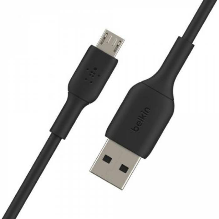 Cablu de date Belkin Boost Charge, micro USB - USB Tip A, 1m, Black